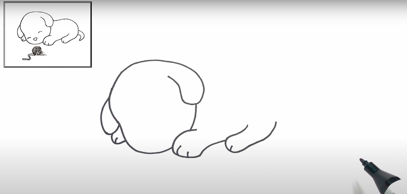 dessiner un chien en 5 étapes