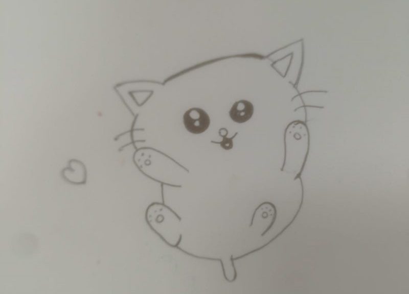 Exemple dessin chaton