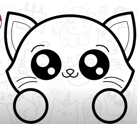 comment dessiner un chat kawai