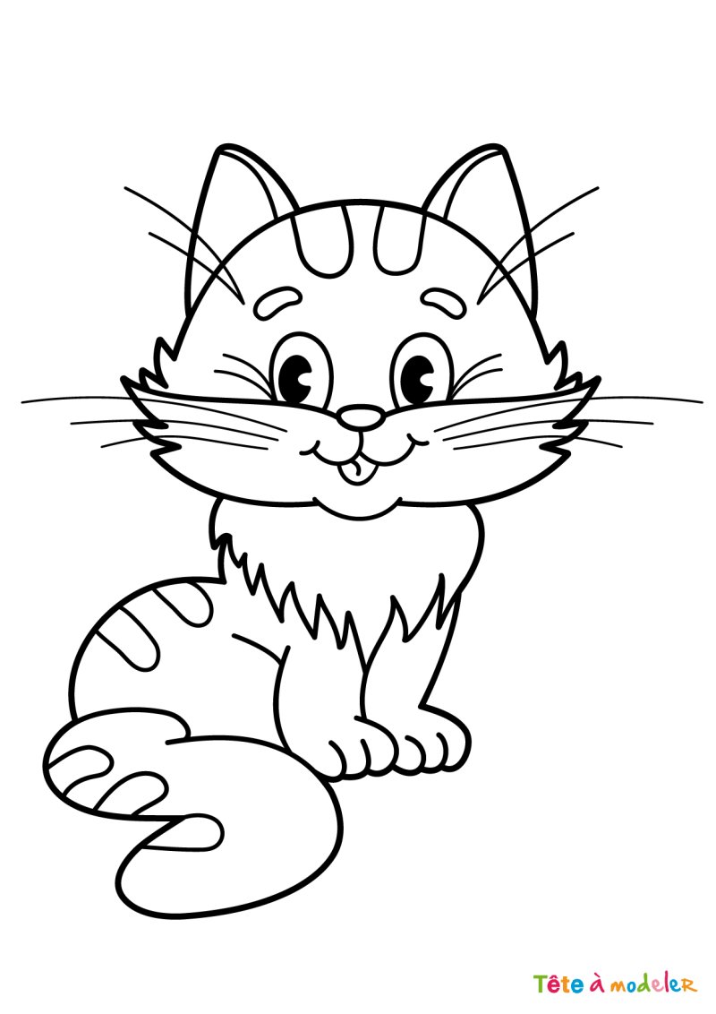 coloriage chat à imprimer