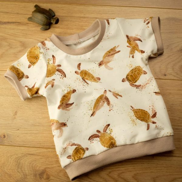 T shirt tortue bébé fait main