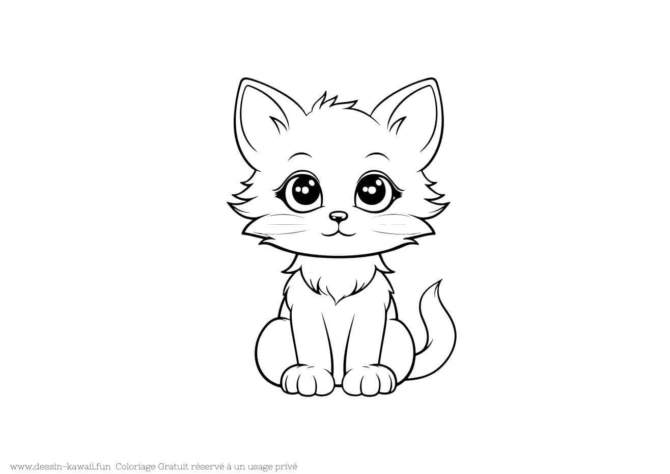 chat à colorier