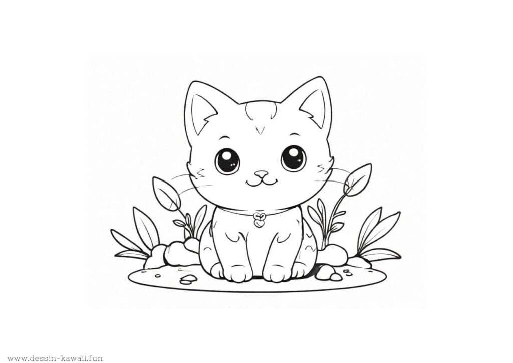 coloriage chat à imprimer