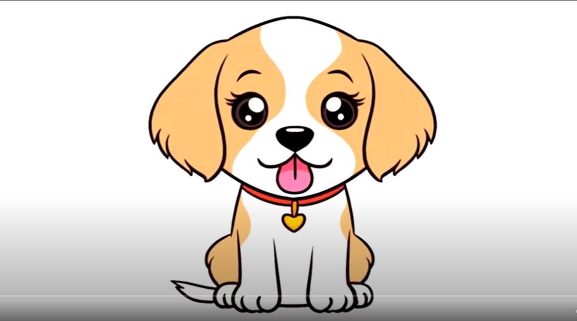 dessiner un chien mignon